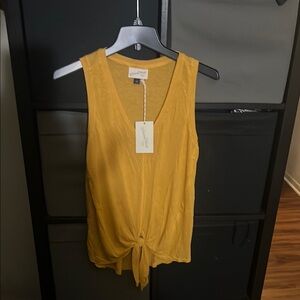 Yellow Sleeveless Top